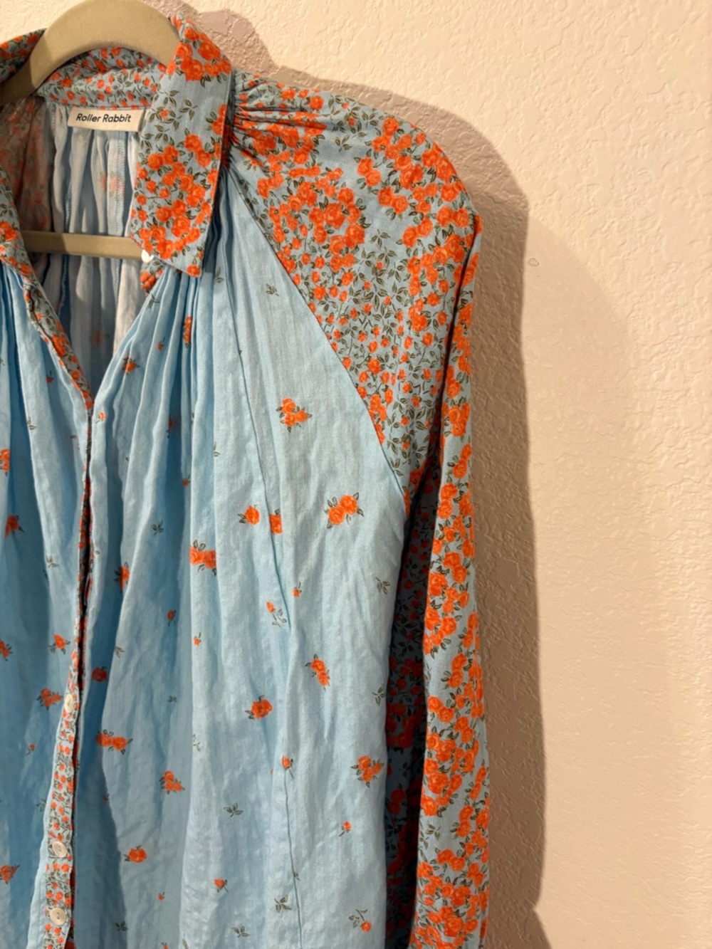 Roller Rabbit Adrianna floral boho top - Picture 3 of 5